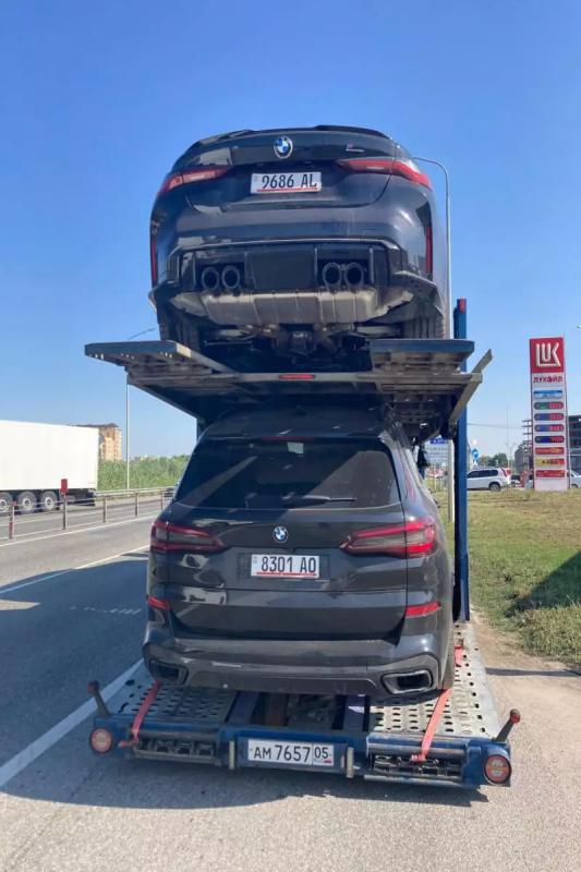 На юге России задержаны автовозы с автомобилями, ехавшие из Грузии в Беларусь